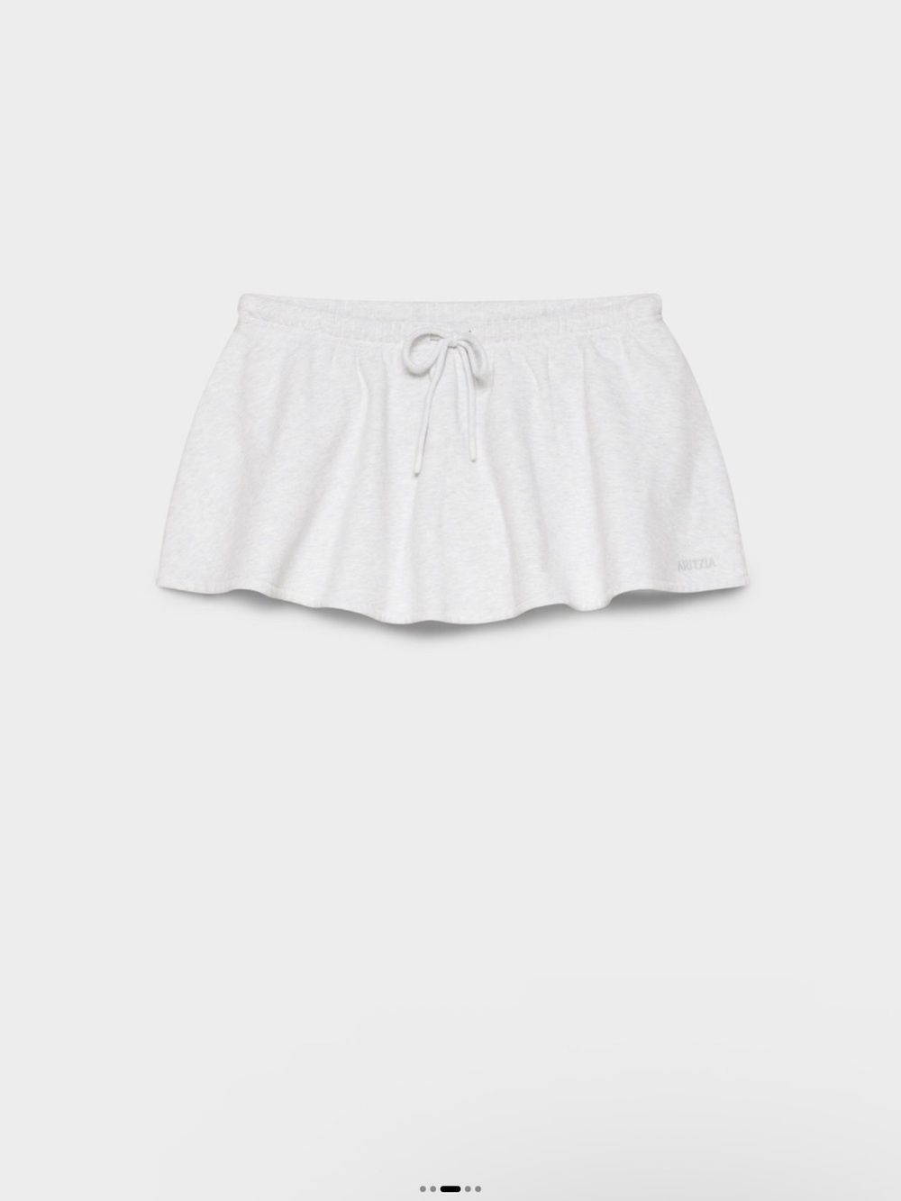 Aritzia Mega flutter skirt in heather chrome - Picture 4 of 7